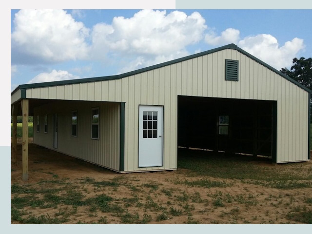 Строительство конюшен в Карабулаке