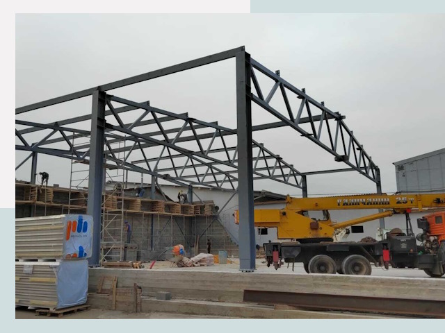 Строительство цехов в Карабулаке