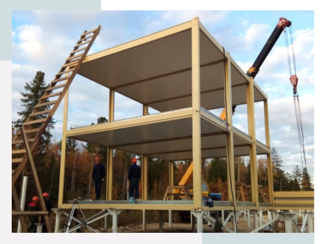 Строительство модульных здания Карабулак