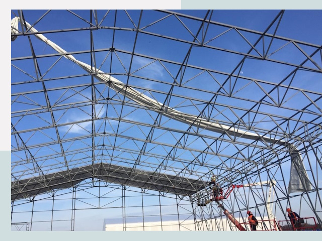 Шатровые ангары от 620 руб. в Карабулаке и Ингушетии