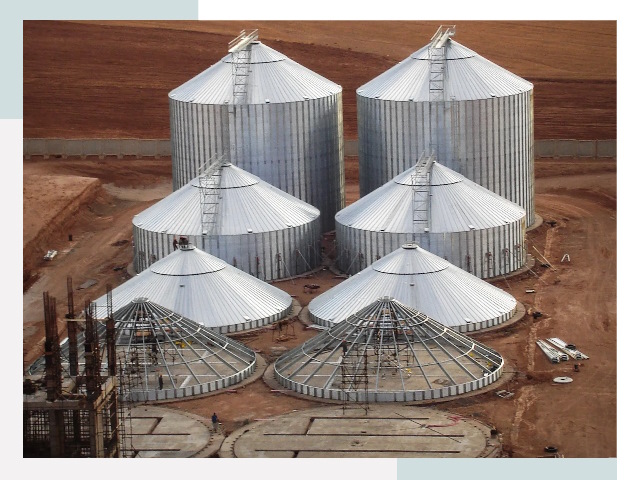 Строительство зерновых силосов в Карабулаке