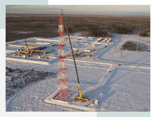 Мачты связи в Карабулаке