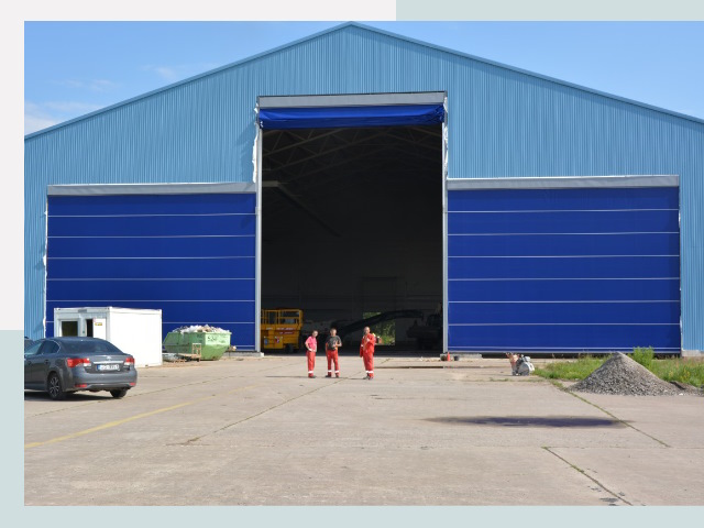 Ангарные ворота в Карабулак от СтальСтрой-Крб по цене 620 руб.