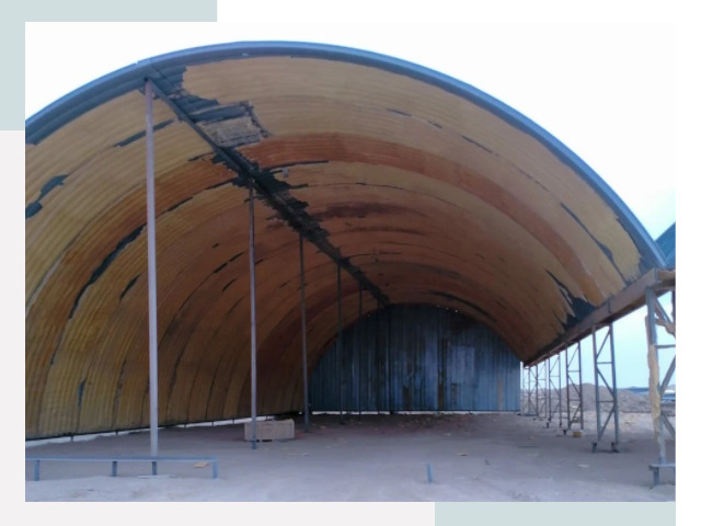 Реконструкция ангаров в Карабулаке