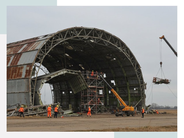Демонтаж ангаров в Карабулаке